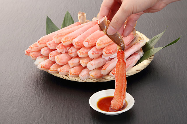 ズワイの刺身の写真