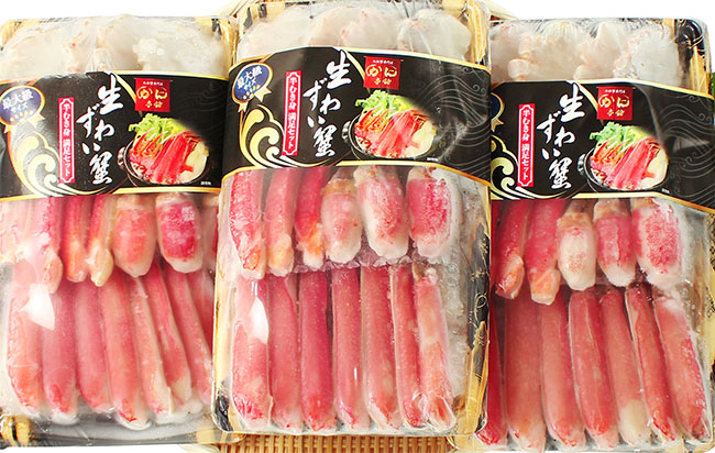 生ずわい蟹「半むき身」セット（約3kg）の写真