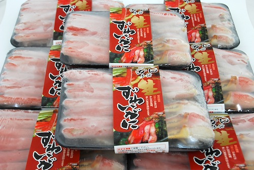 実際に購入した沢山のズワイガニ